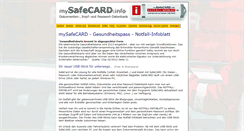 Desktop Screenshot of mysafecard.info